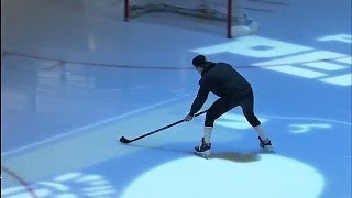 MarcAndre Fleury shows off his stick skills [upl. by Hyams]