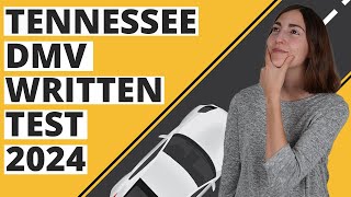 Tennessee DMV Written Test 2024 60 Questions with Explained Answers [upl. by Rubma]