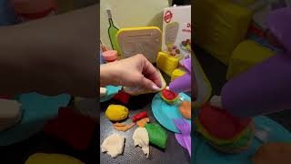 LET’S PLAY MINI HAMBURGER MAKER KITMAKING HAMBURGER 🍔 😘 asmr short dollartree play toys [upl. by Genvieve]