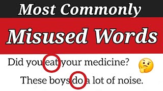 Common Misused Words in English  Use these Words Instead [upl. by Naujled]