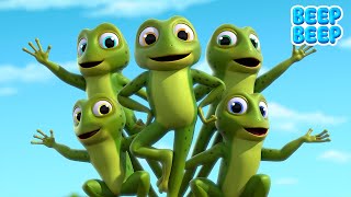 Five Little Speckled Frogs  Beep Beep Nursery Rhymes amp Kids Songs [upl. by Asilehs]