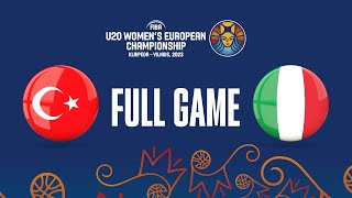 Turkey v Italy  Full Basketball Game  FIBA U20 Womens European Championship 2023 [upl. by Aterg947]