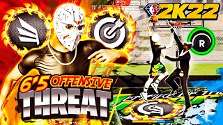 BIG CONTACT DUNKS With OffBall Offensive Threat ISO Build NBA 2K22 Slasher Build [upl. by Eluj258]