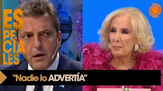 Mirtha cruzó a Massa por Insaurralde la LLAMATIVA respuesta del candidato oficialista [upl. by Georgine]