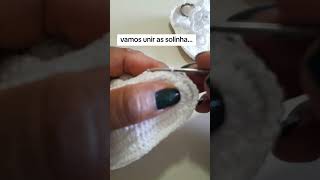 União das solinhasda sandalinha de croche crochet passoapassodecroche croche [upl. by Adiehsar422]