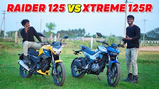 125cc ல எந்த Bike வாங்கலாம்   Tvs Raider 125 vs Hero Xtreme 125r in Tamil  Speed Test 🔥 [upl. by Rey265]