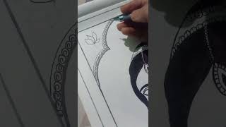 mandala art for beginners  radha rani mandalaart youtubeshorts [upl. by Snah630]