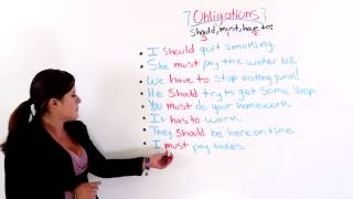 ESL Lesson Obligations In English [upl. by Rina687]