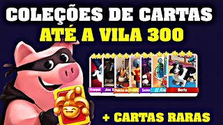 TODAS AS COLEÇÕES E CARTAS RARAS ATÉ A VILA 300 NO COIN MASTER [upl. by Ramey896]