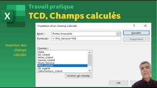 Excel TCD  Insérer un champ calculé [upl. by Narat]