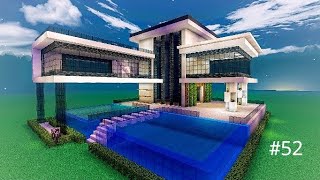 Minecraft build a large villa with a swimming pool new and fantastic design 52 [upl. by Gebhardt]