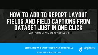 How to add to Dynamics NAV report Layout Fields And Field Captions [upl. by Nordgren]