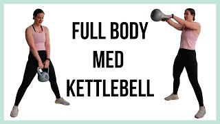 12 MIN HJEMMETRÆNING FOR HELE KROPPEN ⎮ Træn hele kroppen med en kettlebell [upl. by Amelie881]