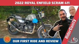 Royal Enfield Scram 411  Our First Ride amp Review [upl. by Wey786]