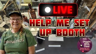 Help Me Set Up Antique Booth Live Stream [upl. by Enomsed454]