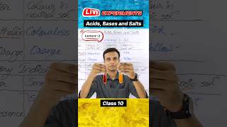 acid base and salts class 10 experiment [upl. by Beckerman]