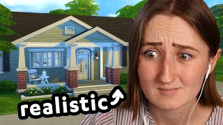 building the most realistic house possible in the sims [upl. by Annadiane]