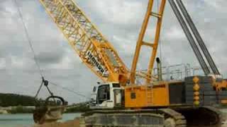 Liebherr HS895 Dragline Excavator in Italy [upl. by Ardnaet617]