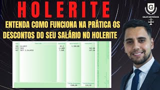 Holerite Entenda como funciona na prática os descontos do seu salário no holerite [upl. by Everett]