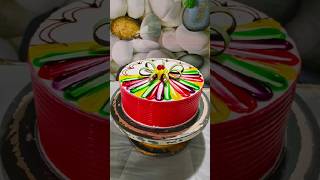 Multi Colour Cake Design  Multi Colour Cake shorts youtubeshorts video [upl. by Mohsen]