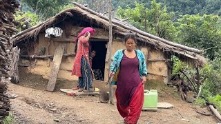 Beautiful Nepali Mountain Village Life of Nepal  Most Peaceful And Relaxing Life  Most Rainy Day [upl. by Ennaitsirhc]