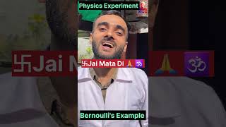 Bernoullis Theorem Experiment Class 11 Physics Experiments  Day 62 science experiment [upl. by Moguel706]