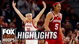 Indiana Hoosiers vs Nebraska Cornhuskers Big Ten Tournament Highlights  CBB on FOX [upl. by Anibur]