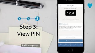 The Barclays app  How to get a PIN reminder [upl. by Jerrilee]