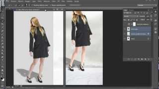 Crear sombras con Photoshop Montaje de persona en fondo Tutorial en español [upl. by Nailliw]