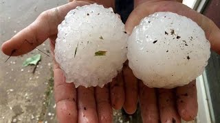 Increíbles videos de tormentas de GRANIZO GIGANTE en el mundo Granizo en el mar 😮😲😱 [upl. by Maitilde998]