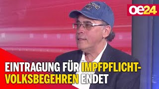 Eintragung für ImpfpflichtVolksbegehren endet [upl. by Oidacra]