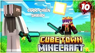 Tôi Cùng SANZ Và Yui Đi Ám Sát PIXEL Và Cuộc Chiến Skibidi  Minecraft CUBE TOWN 10 [upl. by Nabroc]