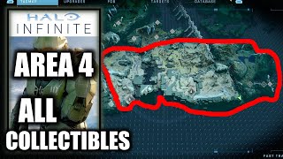 Halo Infinite AREA 4 All Collectible Locations All Skulls Logs Cores Towers Lockers Artifacts [upl. by Gitt]