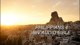 PHILIPPIANS 4 NIV AUDIO BIBLE with text [upl. by Nauqe]