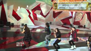 FX  LA chA TA 에프엑스  라차타 Music Core 20090926 [upl. by Anerb701]