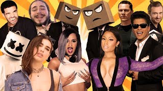 Djs From Mars  Best Songs Of 2018 Rewind Megamashup 40 tracks in 5 minutes [upl. by Noiramaj]