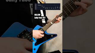 Sally Face OST  Sanitys Fall HALLOW Guitar Cover with Tabs [upl. by Nosnevets]