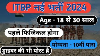 ITBP New Recruitment 2024  ITBP New Vacancy 2024  ITBP Vacancy 2024 [upl. by Melisande]