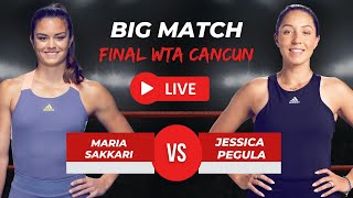 WTA LIVE JESSICA PEGULA VS MARIA SAKKARI WTA FINAL CANCUN 2023 TENNIS PREVIEW STREAM [upl. by Kenn]