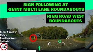 Giant Roundabouts  Turning Right  Ring Road West [upl. by Drarej437]