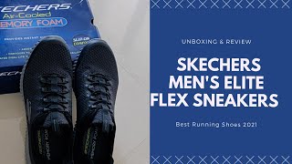 Best Running Shoes For Men  Skechers Mens Elite Flex Sneakers Unboxing [upl. by Fauver]