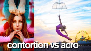 CONTORTION vs ACRO Viral 10 Minute Photo Challenge [upl. by Phox166]