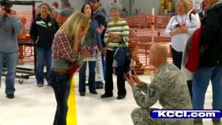 Airman surprises girlfriend on return home [upl. by Necyla810]