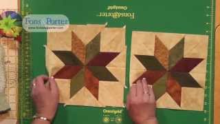 Sew Easy Lesson Howto make a Rapid Fire LeMoyne Star [upl. by Eenar658]