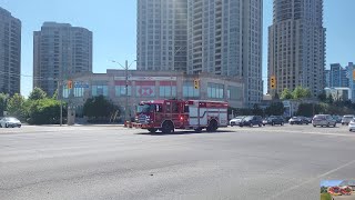 4K Mississauga Fire Old Squad 120 Responding [upl. by Alena]