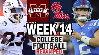 Mississippi State at Ole Miss  Week 14 Simulation 2024 Rosters for NCAA 14 [upl. by Robinia913]