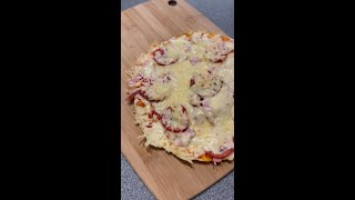 Tortilla Pizza🍕 Easy Recipe shorts cooking pizza [upl. by Wicks]