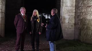 Gwrych Castle Light turned on By the Mayor and Lady Mayoress of Abergele [upl. by Legnaesoj871]