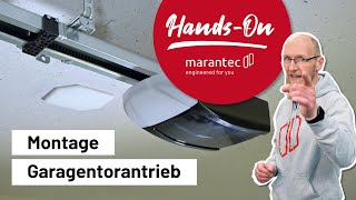 Montage Garagentorantrieb  Marantec HandsOn 🙌 [upl. by Weil]