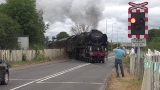 35018  British India Line visits the Wensleydale Railway [upl. by Druci]